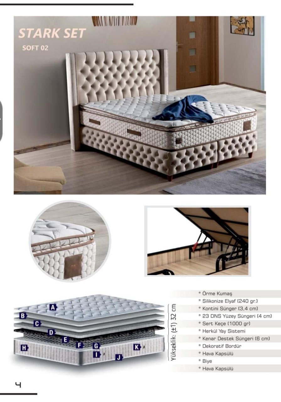 Stark Bett mit Matratze